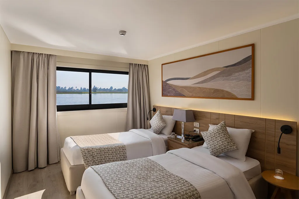 Cabin aboard the Star Of Luxor Nile cruise